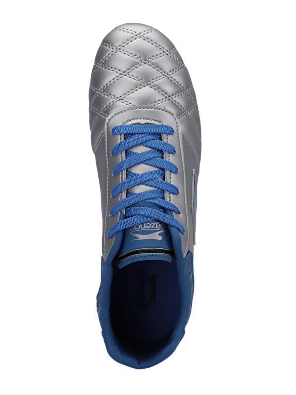 HUGO KR Futbol Erkek Krampon Ayakkabı Gri / Mavi - Görsel 6