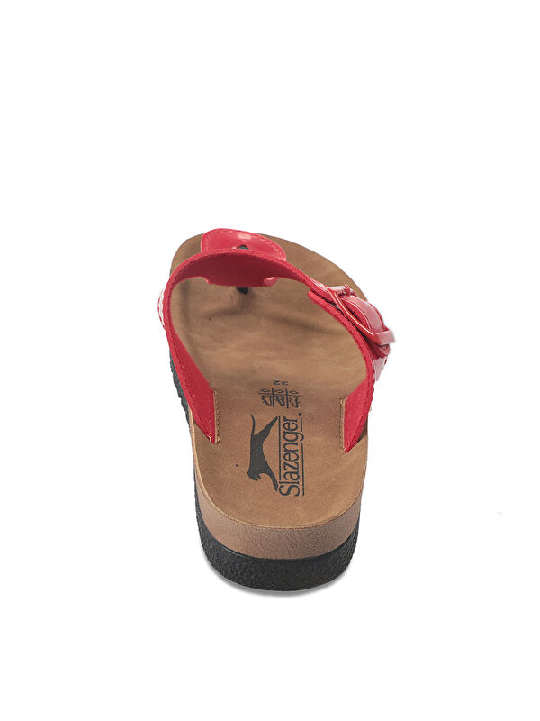 STAR Kız Çocuk Terlik Kırmızı Rugan - Görsel 7