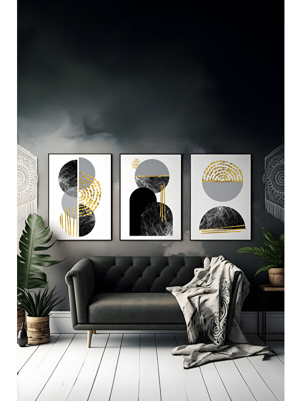Artavessa 3 Parça Çerçeve Görünümlü Mdf Tablo Seti - ARTSYCLLCT17-3348