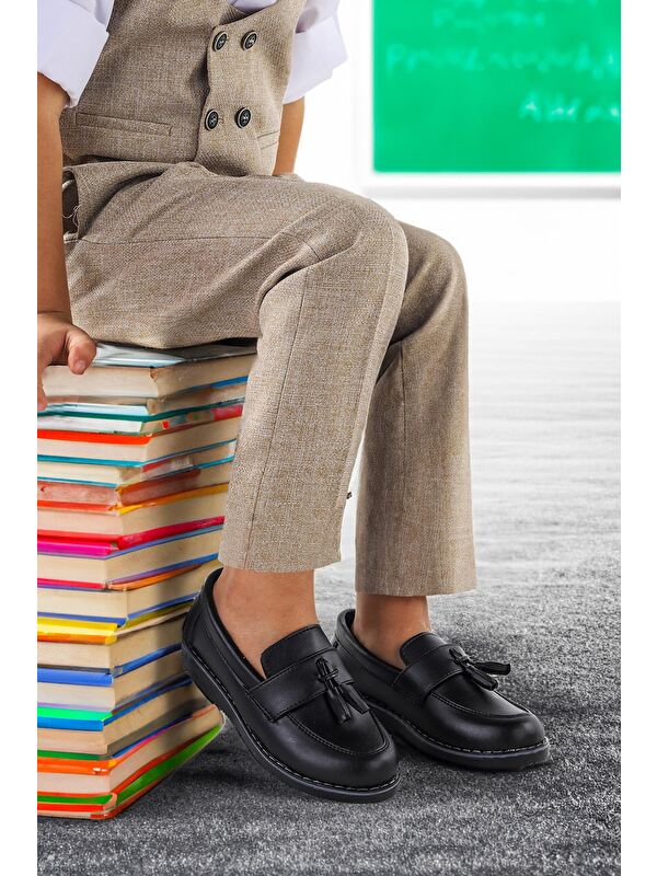 Cision Cilt Papyonlu Erkek Çocuk Okul Sünnet Ayakkabısı - Görsel 3