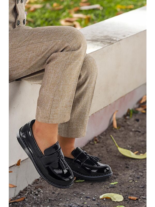 Cision Rugan Papyonlu Erkek Çocuk Okul Sünnet Ayakkabısı - Görsel 3