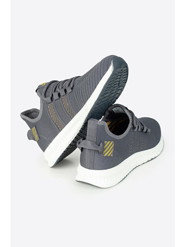 Yuvarlak Burunlu Bağcıklı Erkek Spor Ayakkabı - Görsel 6