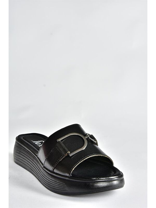 P291049403 Siyah Kadın Terlik - Görsel 4