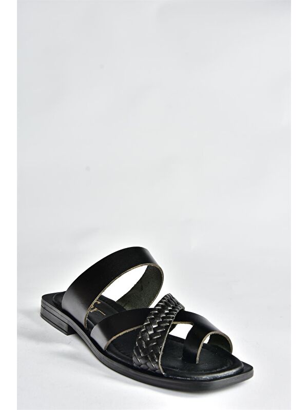 P291039603 Siyah Kadın Terlik - Görsel 4