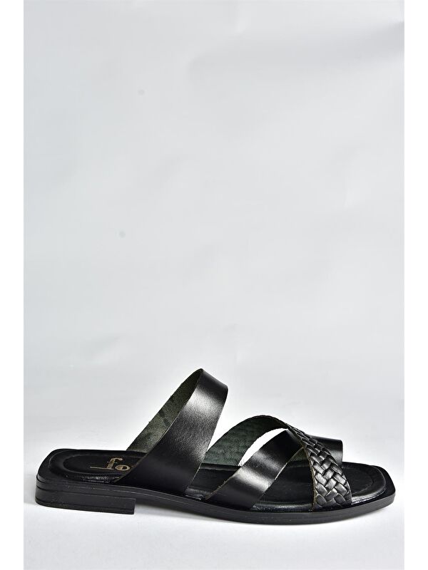 P291039603 Siyah Kadın Terlik - Görsel 5