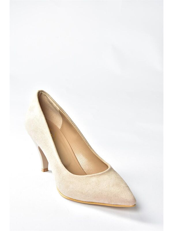 Ten Süet Alçak Topuklu Günlük Kadın Topuklu Ayakkabı A922151102 - Görsel 5