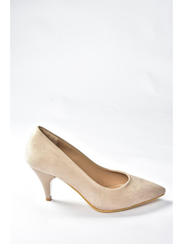 Ten Süet Alçak Topuklu Günlük Kadın Topuklu Ayakkabı A922151102 - Görsel 6