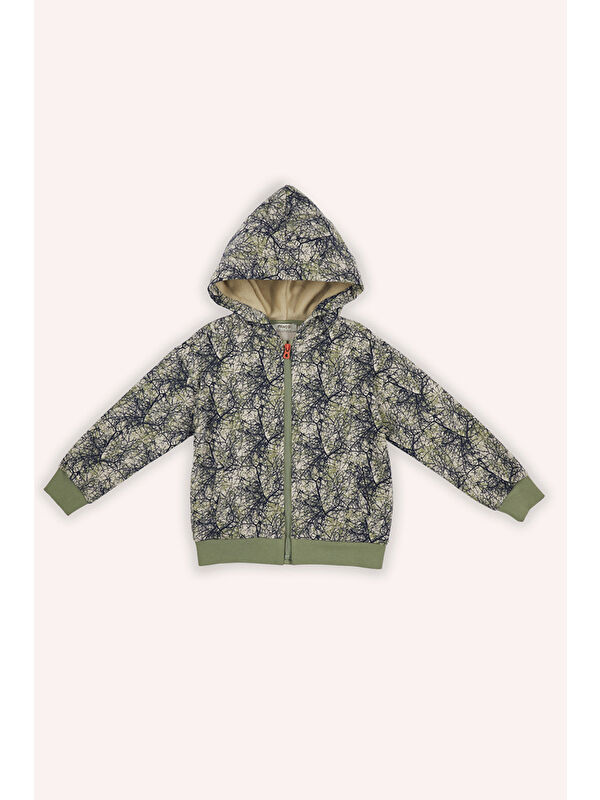 Panço Erkek Çocuk Baskılı Bej Sweatshirt