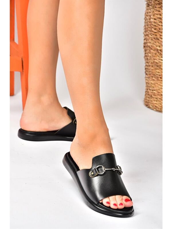 P291009303 Siyah Kadın Terlik - Görsel 3