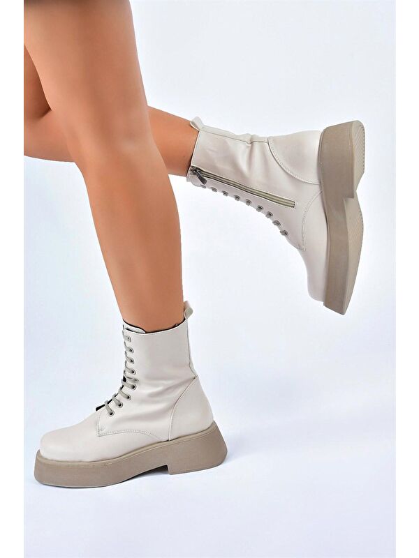 L6101301 Bej Kadın Bot - Görsel 3