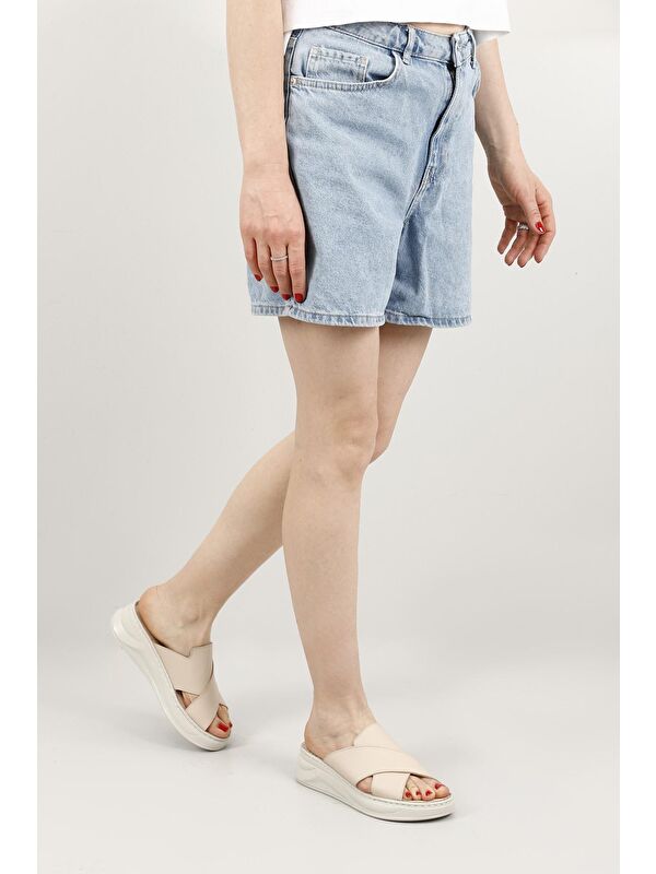 Hakiki Deri Kadın Dolgu Günlük Terlik 42231 - Görsel 3