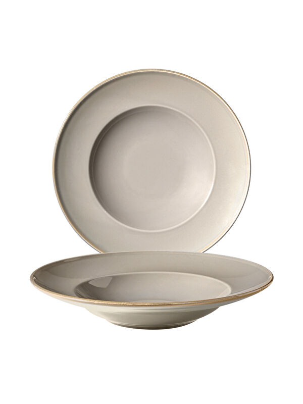 GÜRAL PORSELEN Reno 2 Adet 26 Cm Çukur Tabak Agate 969