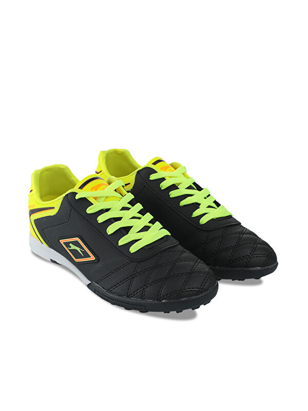 HUGO HS Erkek Çocuk Futbol Ayakkabı Siyah / Sarı - Görsel 3