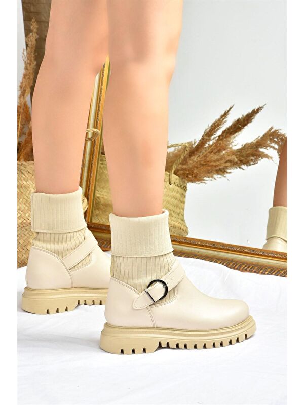 L5240217 Bej Kadın Bot - Görsel 3