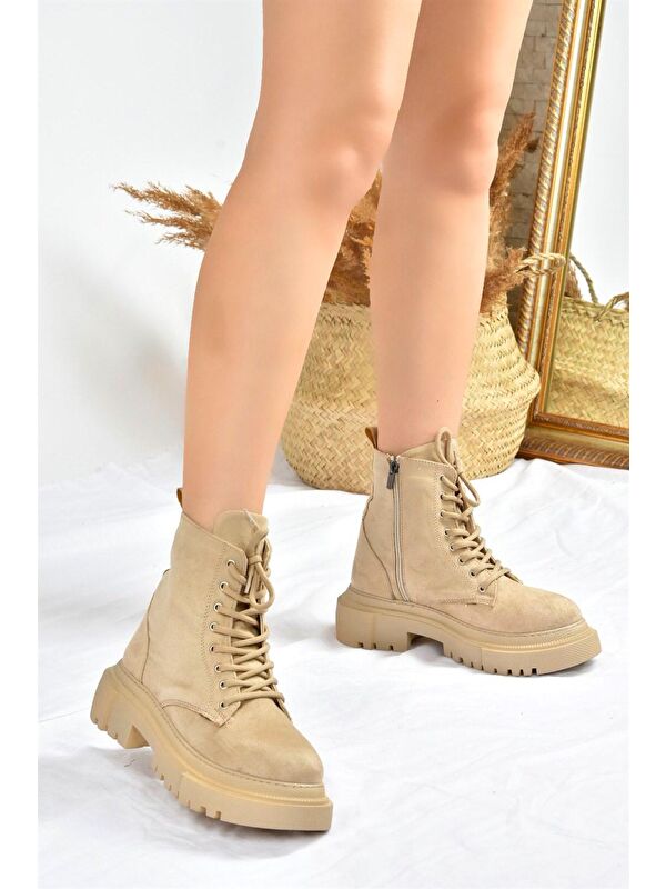 L3805004 Bej Kadın Bot - Görsel 3