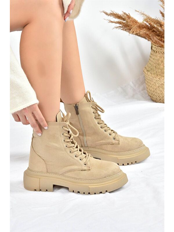 L3805004 Bej Kadın Bot - Görsel 4
