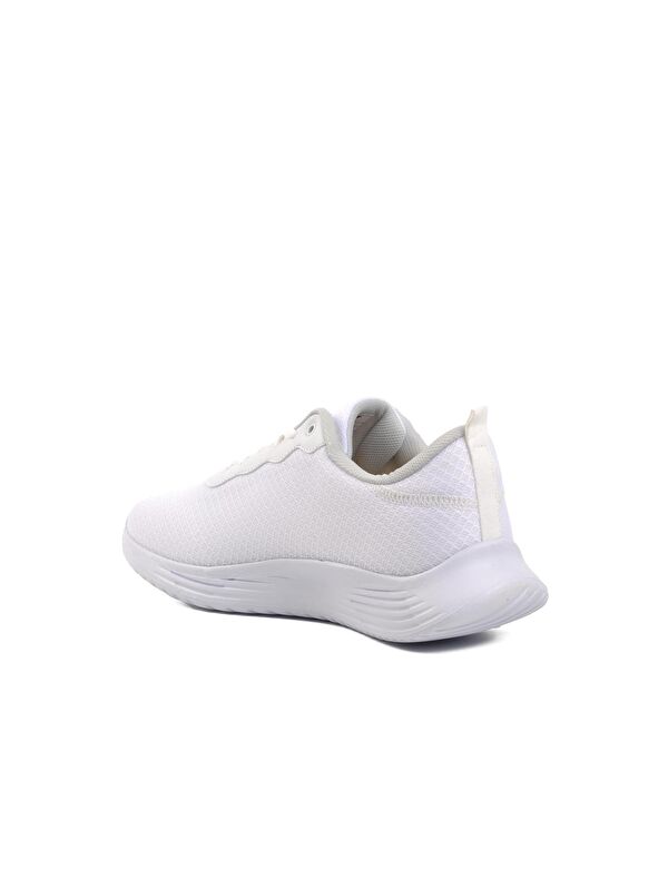 Aldan Beyaz Fileli Hava Alan Erkek Spor Ayakkabı - Görsel 5