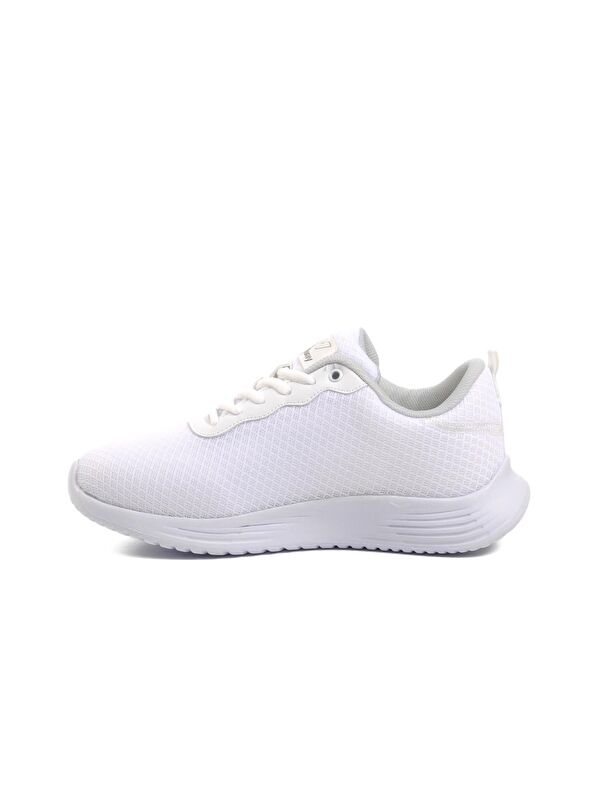 Aldan Beyaz Fileli Hava Alan Unisex Spor Ayakkabı - Görsel 3