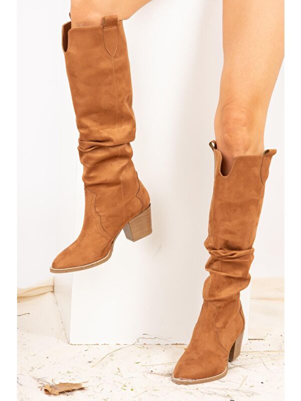 J404040102 Taba Kadın Çizme - Görsel 3