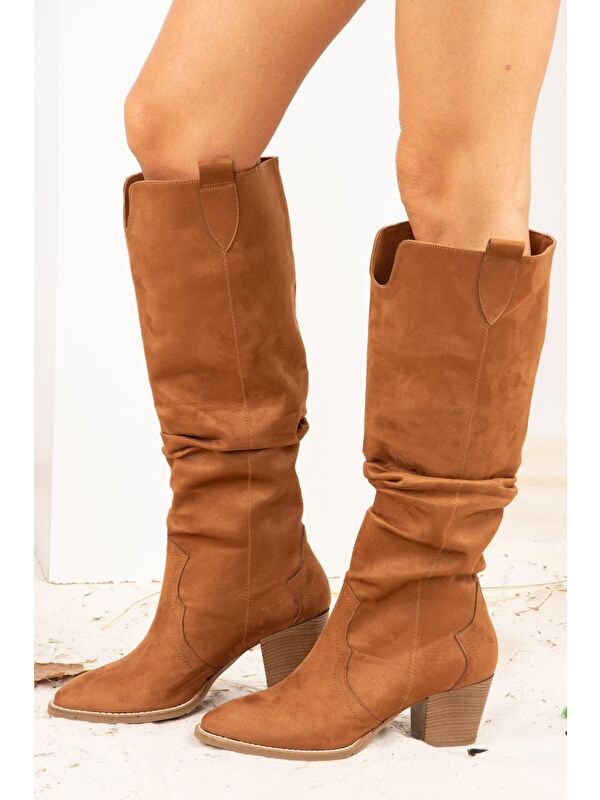 J404040102 Taba Kadın Çizme - Görsel 6