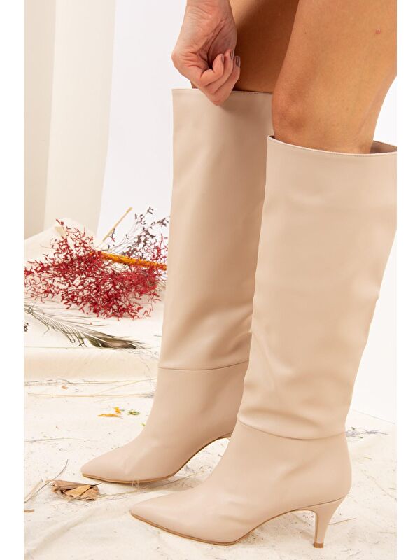 J749205309 Ten Kadın Çizme - Görsel 5