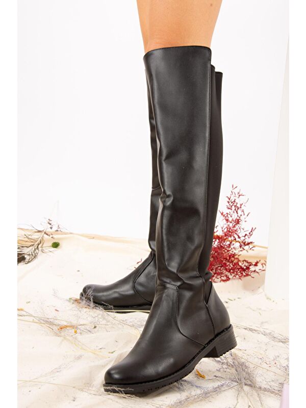 J726533209 Siyah Kadın Çizme - Görsel 3