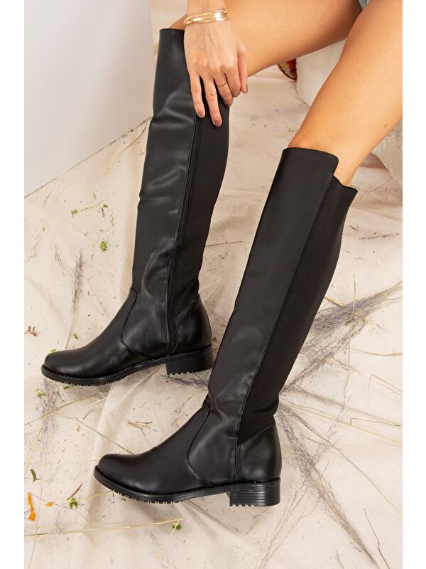 J726533209 Siyah Kadın Çizme - Görsel 6