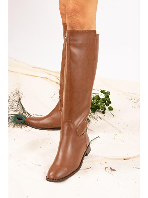 J654065609 Taba Kadın Çizme - Görsel 3