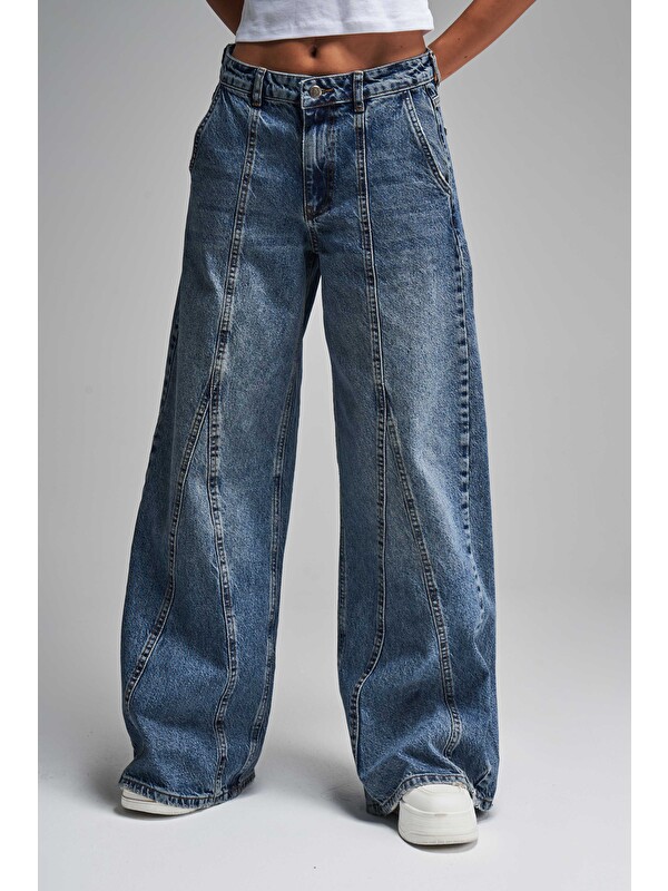 It's Basic Palazzo Fit Tasarım Denim Jean