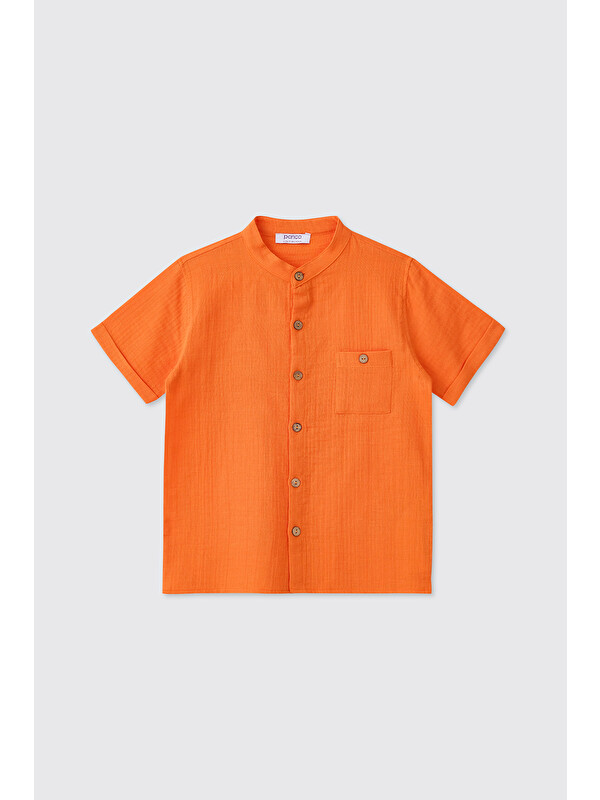 Panço Erkek Çocuk Oranj Gömlek