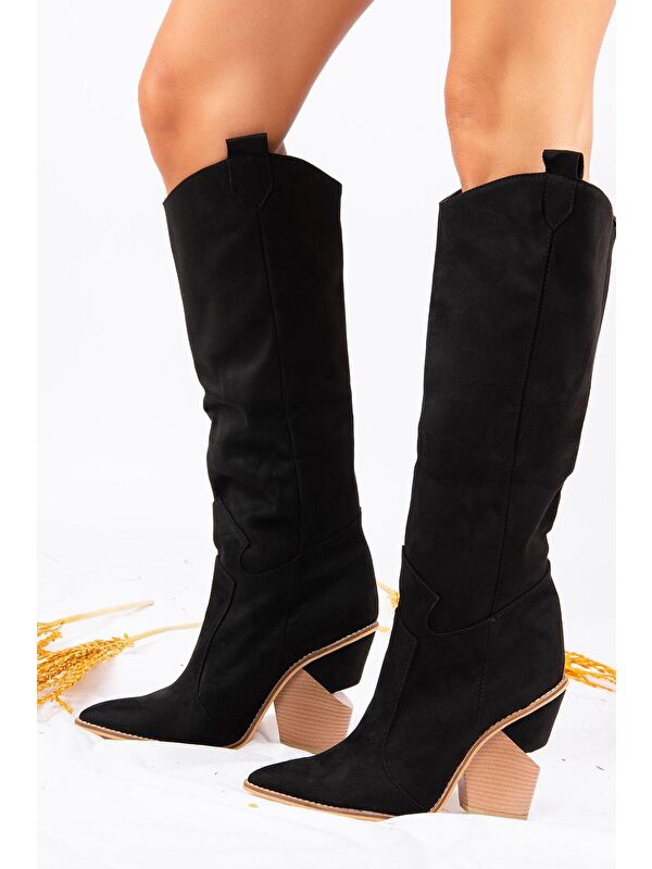 J372537202 Siyah Kadın Çizme - Görsel 3