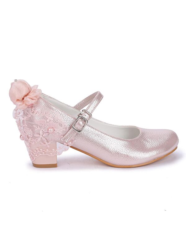 Cara Vakko Günlük Kız Çocuk 4 Cm Topuklu Abiye Ayakkabı - Görsel 6