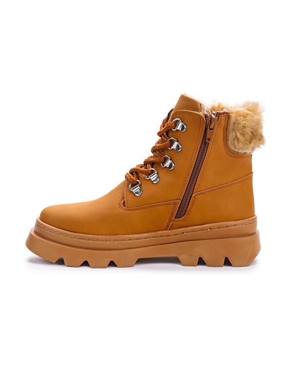 500 Günlük Fermuarlı Kız Çocuk Bot Ayakkabı - Görsel 6