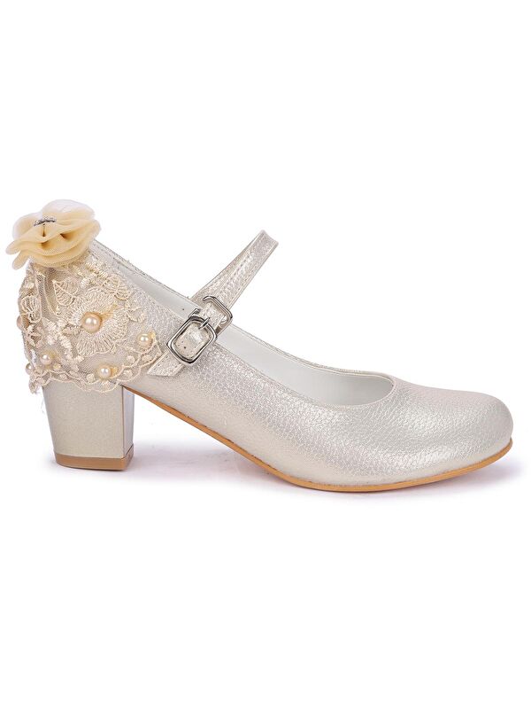 Cara Vakko Günlük Kız Çocuk 4 Cm Topuklu Abiye Ayakkabı - Görsel 6