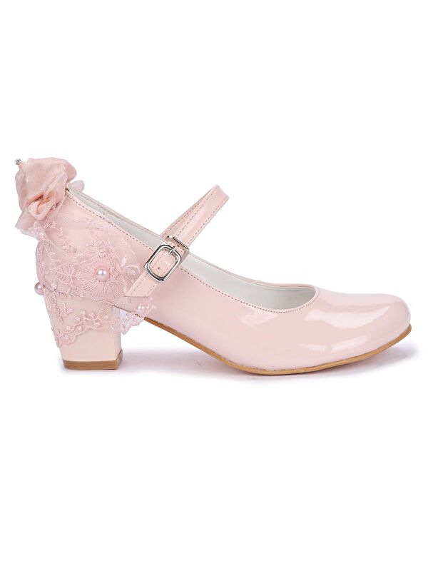Cara Rugan Günlük Kız Çocuk 4 Cm Topuklu Abiye Ayakkabı - Görsel 6