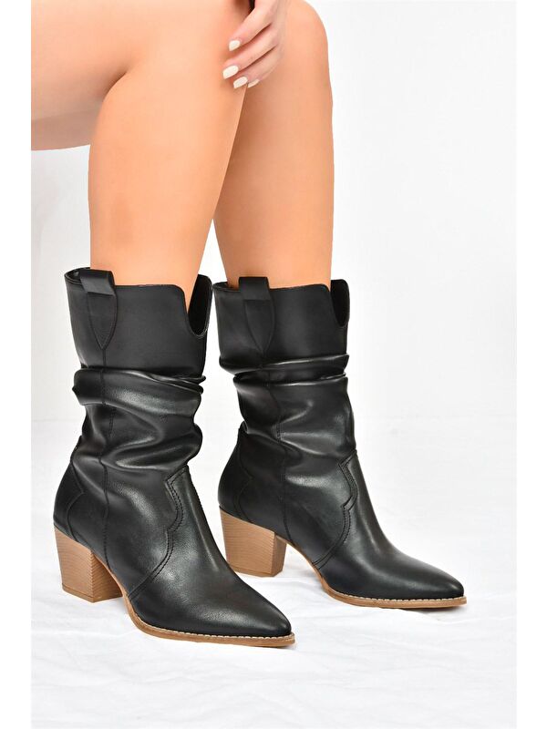 J404040009 Siyah Kadın Bot - Görsel 3
