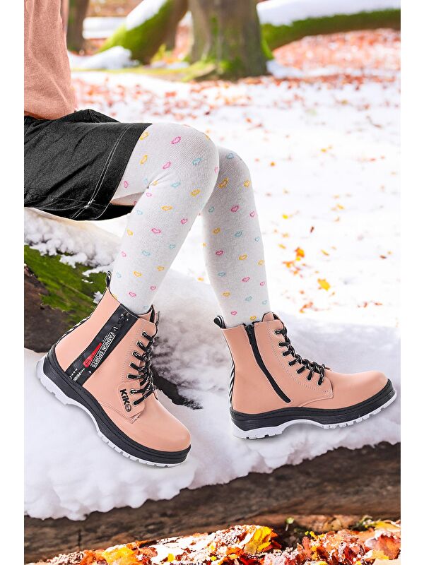 Fermuarlı Termo Taban Kız Çocuk Bot 623 Cilt - Görsel 4