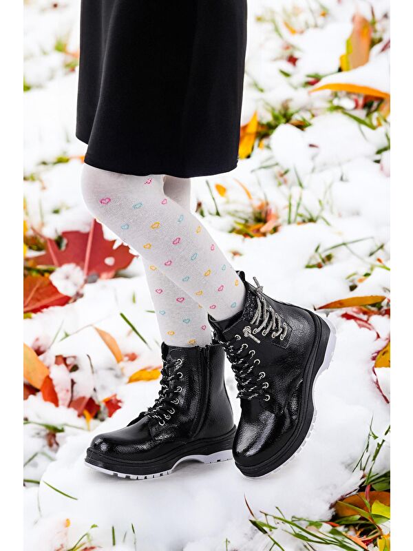 Termo Taban Kız Çocuk Bot 621 Kırışık Taşlı - Görsel 3