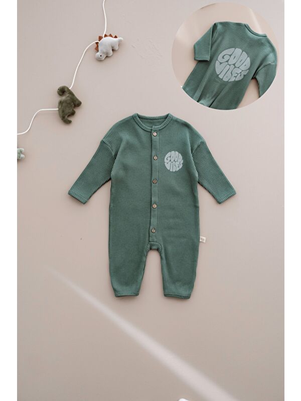 Oh La La Koala For Little Ones Good Vibes Düğmeli Bebek Tulum