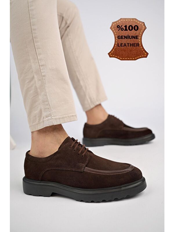 SAMUEL Günlük Klasik Hakiki Deri Casual Rahat Ortopedik Kalın Taban Erkek Ayakkabı - Görsel 3