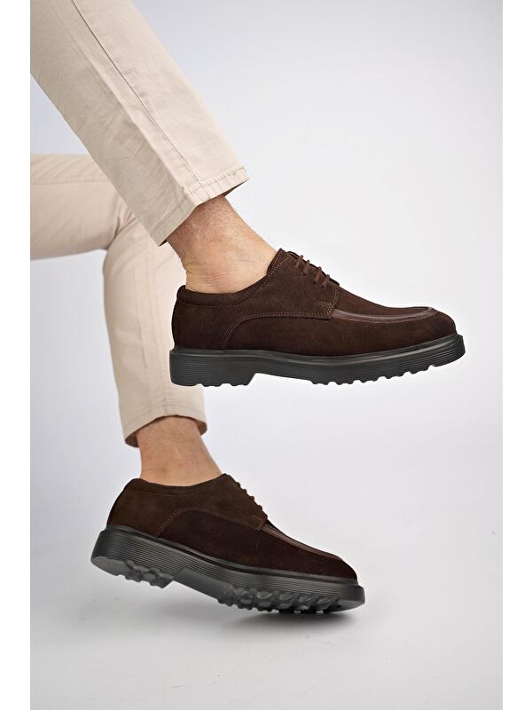 SAMUEL Günlük Klasik Hakiki Deri Casual Rahat Ortopedik Kalın Taban Erkek Ayakkabı - Görsel 4