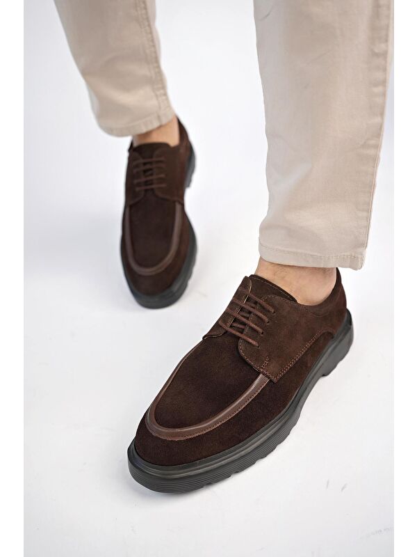 SAMUEL Günlük Klasik Hakiki Deri Casual Rahat Ortopedik Kalın Taban Erkek Ayakkabı - Görsel 7