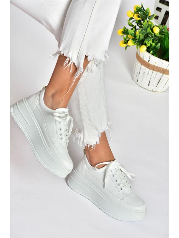 Fox Shoes P274117509 Beyaz Kadın Sneakers