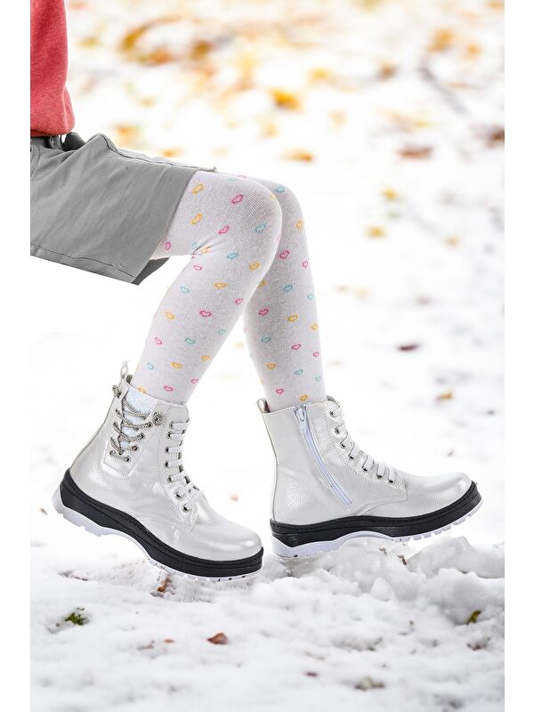 Termo Taban Kız Çocuk Bot 621 Vakko Taşlı - Görsel 4