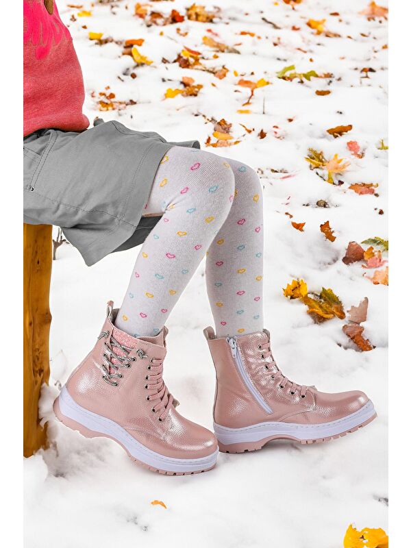 Termo Taban Kız Çocuk Bot 621 Vakko Taşlı - Görsel 4