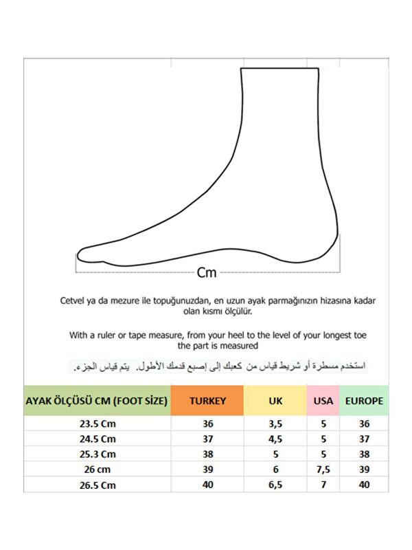 W707 Kadın Klasik Günlük Tarz Şık ve Rahat Topuklu Ayakkabı - Görsel 4