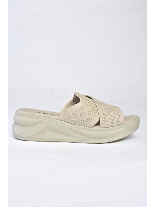 P713030609 Bej Kadın Terlik - Görsel 6