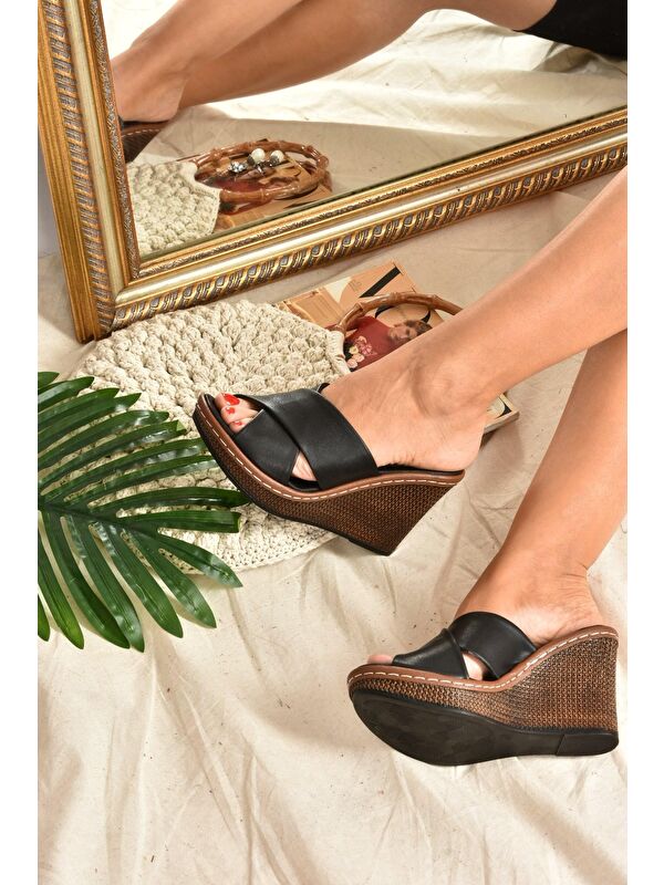 K674041009 Siyah Kadın Terlik - Görsel 2