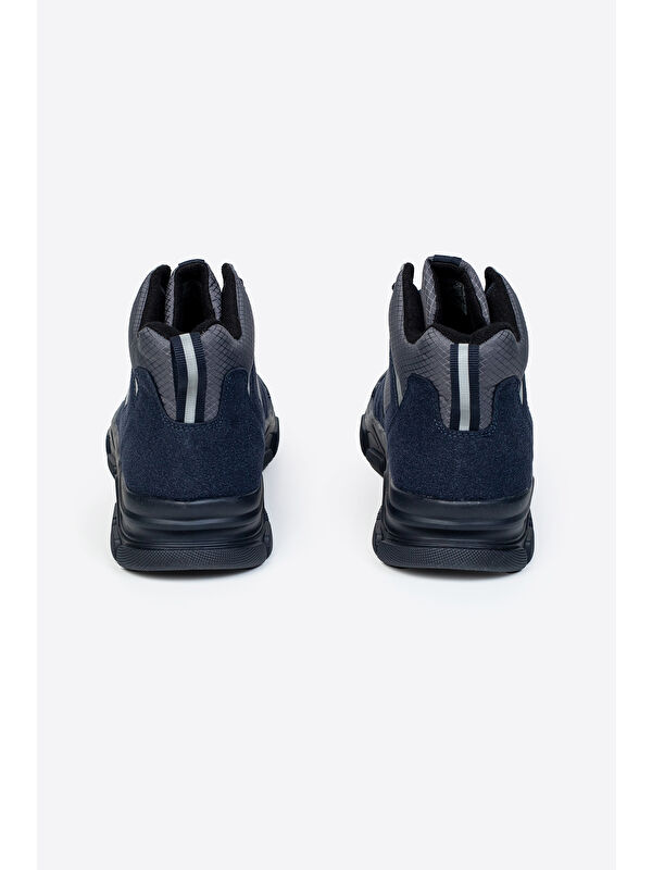 Yuvarlak Burunlu Bağcıklı Bilek Boy Erkek Trekking Bot - Görsel 3