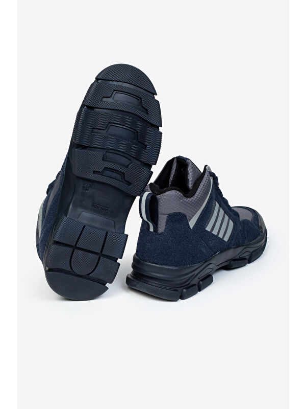 Yuvarlak Burunlu Bağcıklı Bilek Boy Erkek Trekking Bot - Görsel 6